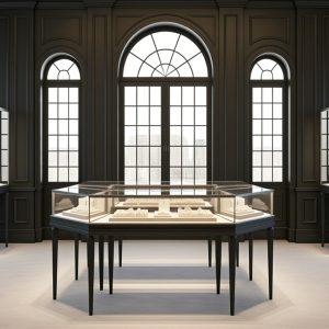 Luxury Jewelry Acrylic Hexagonal Display Showcase HJ-3868